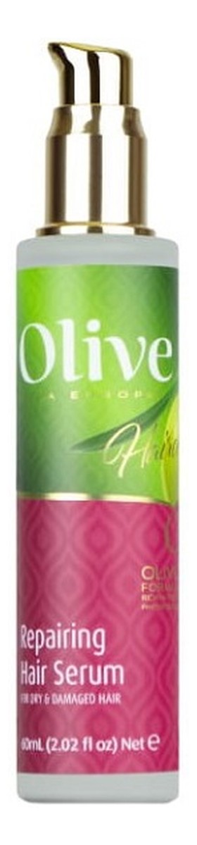 Olive repairing hair serum regenerujące serum do włosów z organiczną oliwą z oliwek