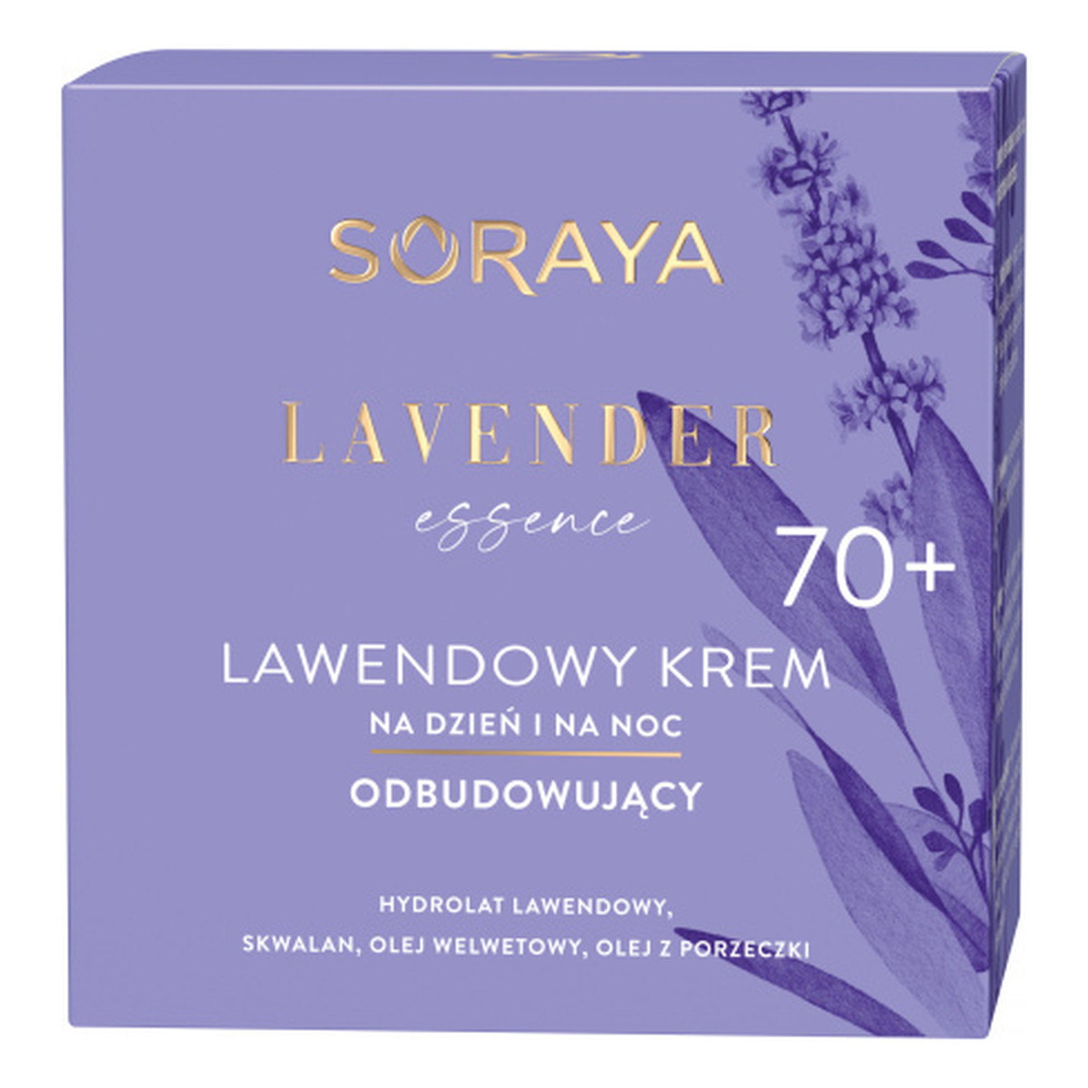 Soraya Lavender Essence Lawendowy krem odbudowujący na dzień i na noc 70+ 50ml