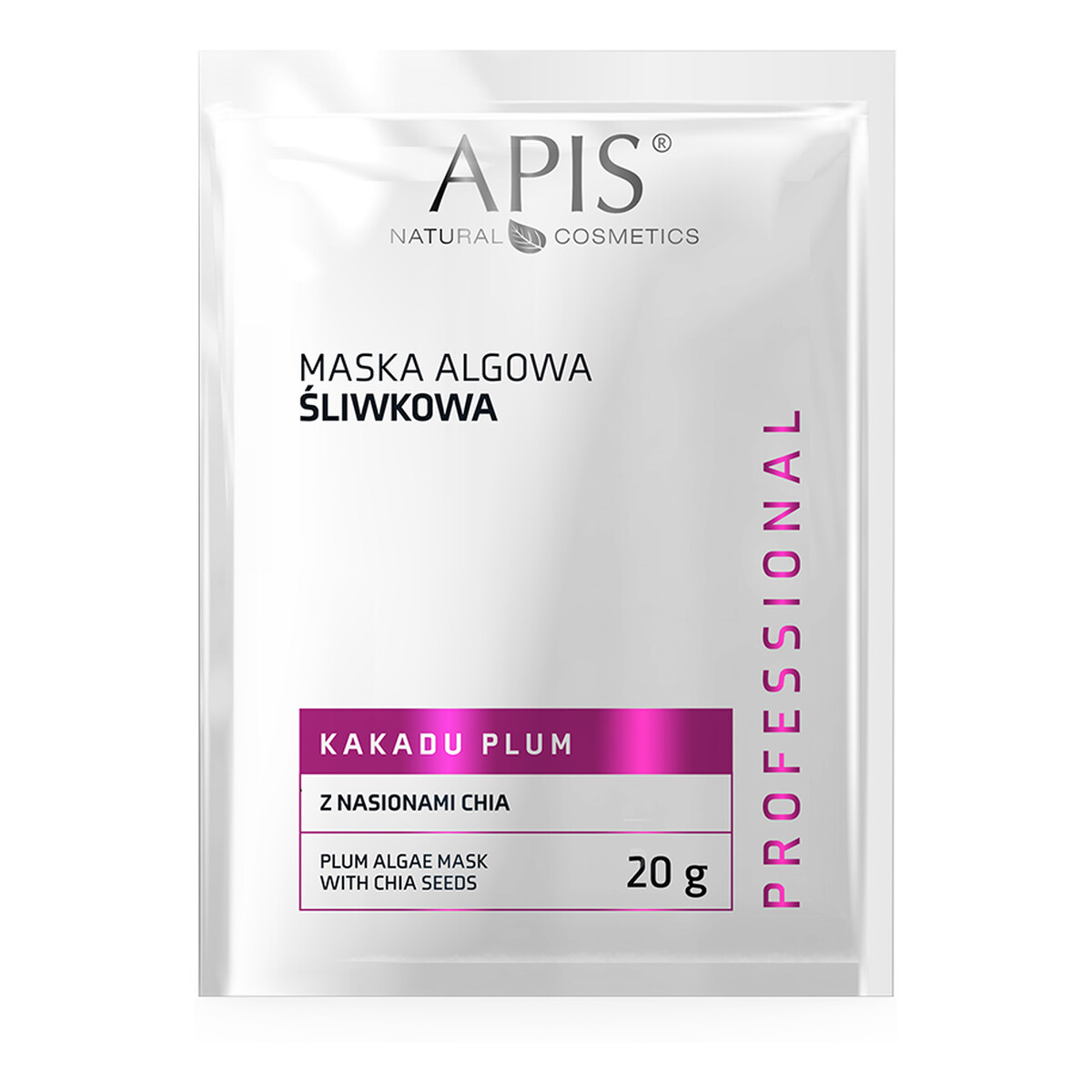 Apis Kakadu Plum śliwkowa maska algowa z nasionami chia 20g