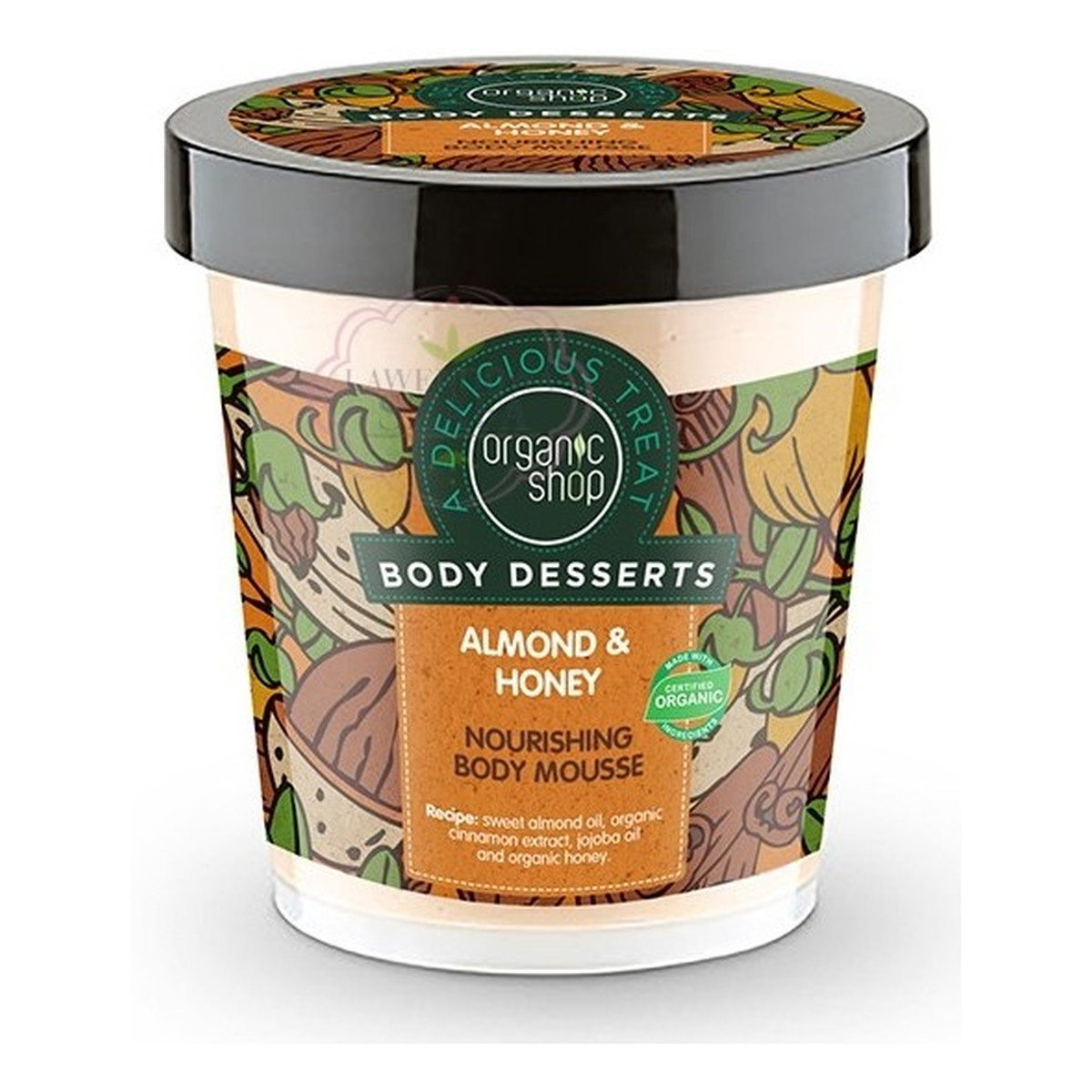 Organic Shop Body Desserts Migdał i Miód Odżywczy Mus Do Ciała 450ml
