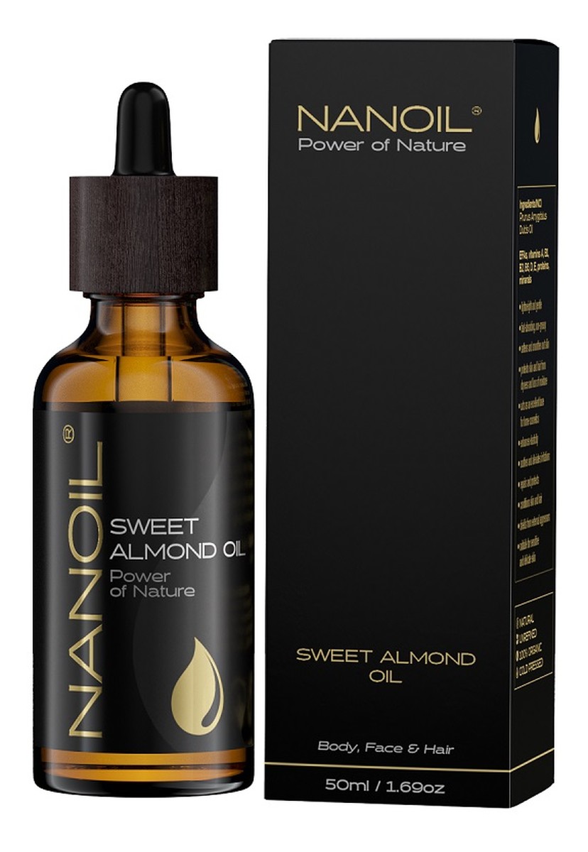 Sweet Almond Oil olejek migdałowy do pielęgnacji włosów i ciała