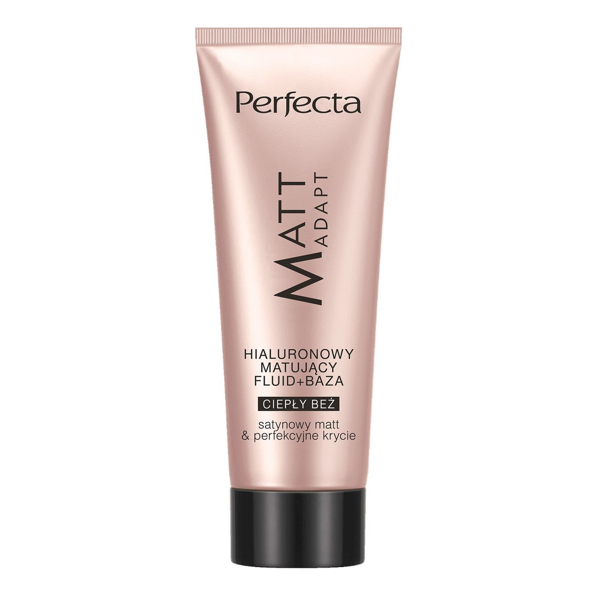 Perfecta Matt Adapt hialuronowy matujący fluid+baza do twarzy-ciepły beż 30ml