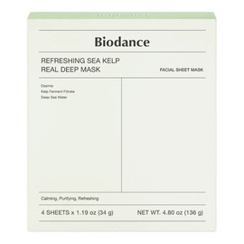 Refreshing sea kelp real deep mask łagodząca maska w płachcie 4x34g