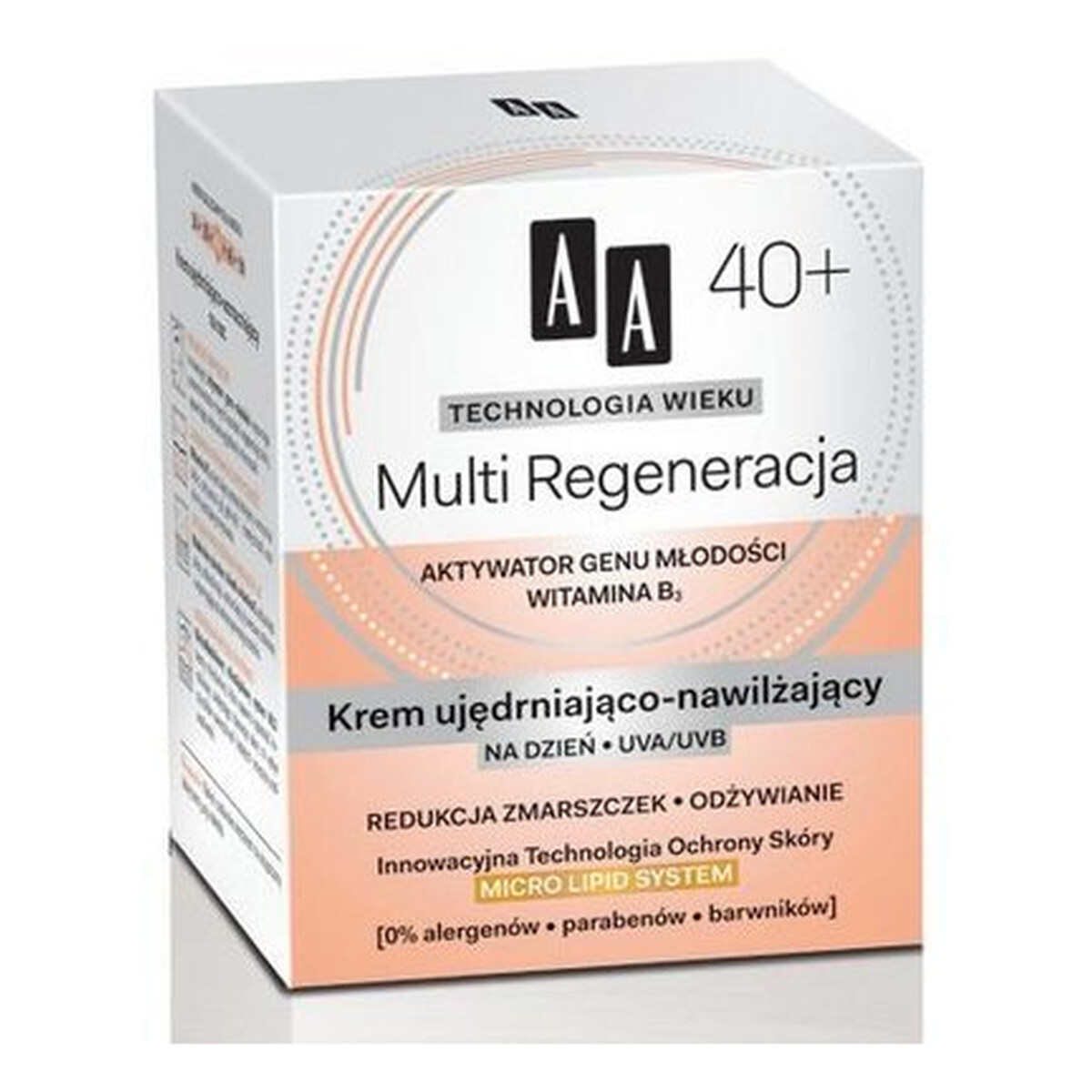 AA Technologia Wieku 40+ Multi Regeneracja Krem Ujędrniająco - Nawilżający Na Dzień 50ml