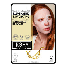 Illuminating & hydrating tissue face mask rozświetlająco-nawilżająca maska w płachcie z witaminą c i kwasem hialuronowym