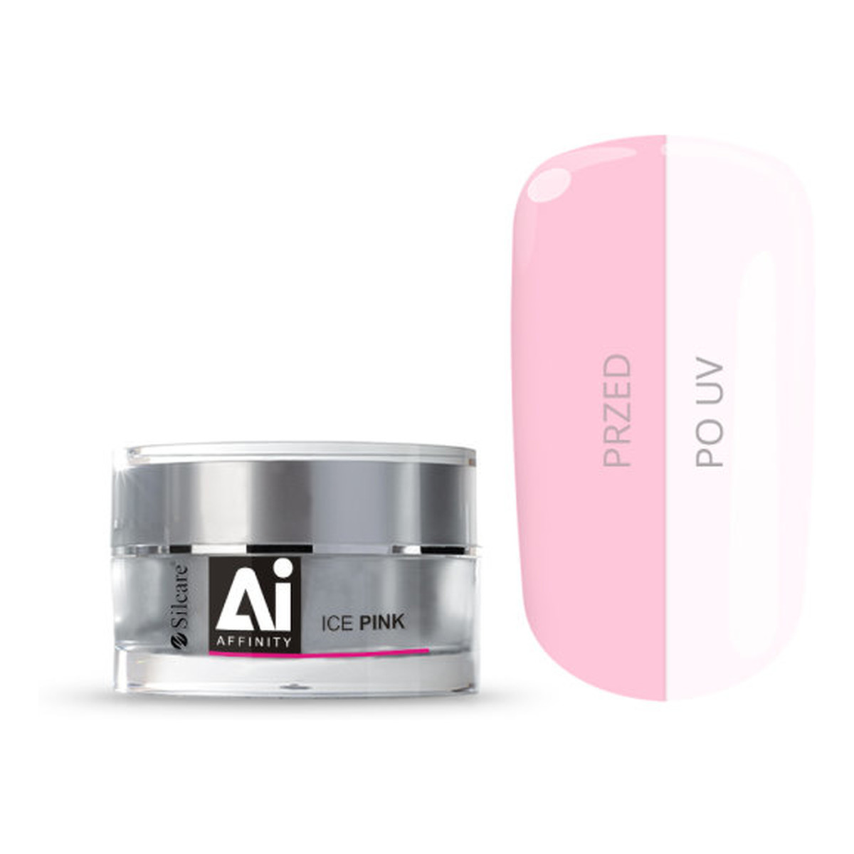 Silcare Gel Affinity średniogęsty jednofazowy Żel do paznokci ice pink 30g