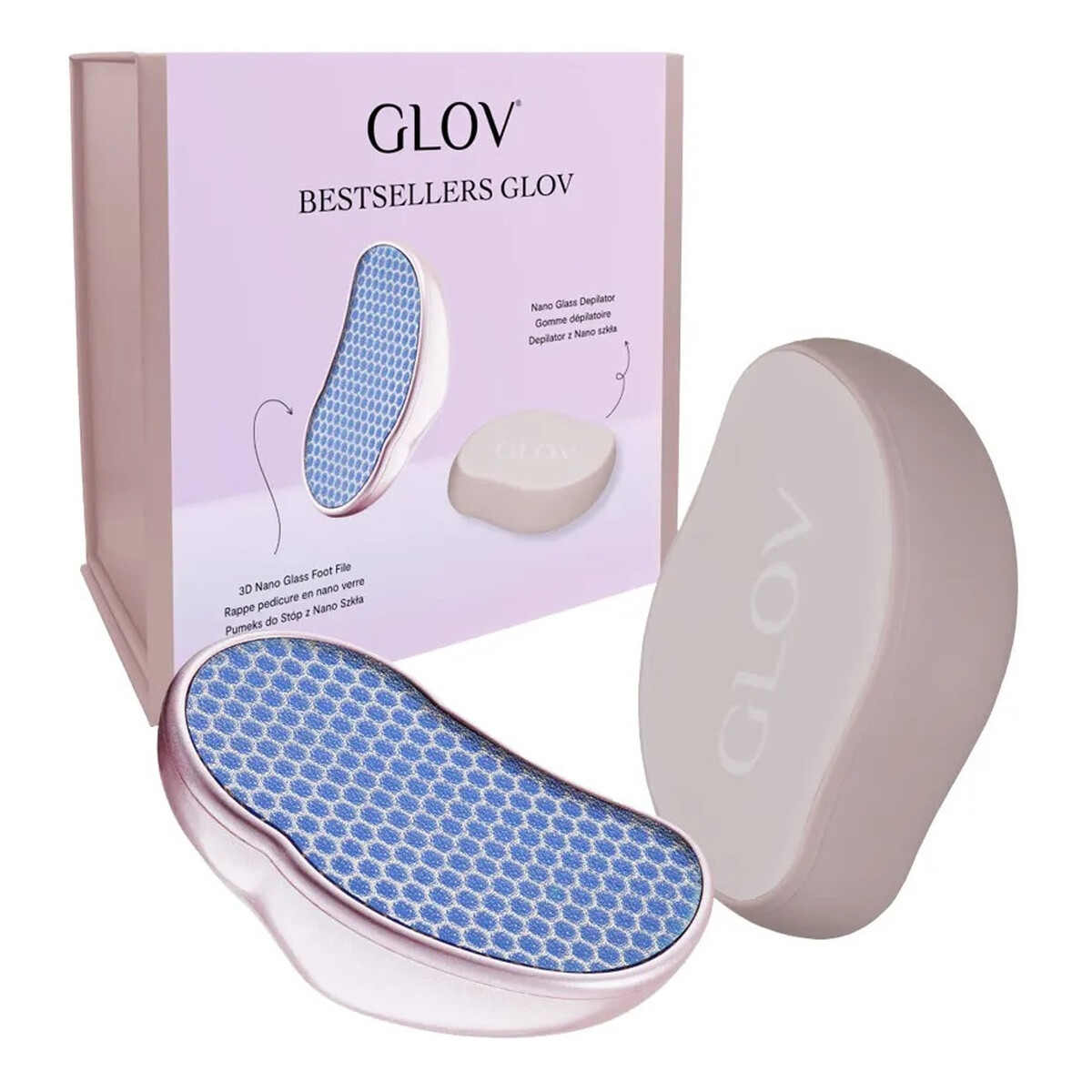 Glov Bestsellers Glov Zestaw pumeks i depilator z nano szkła