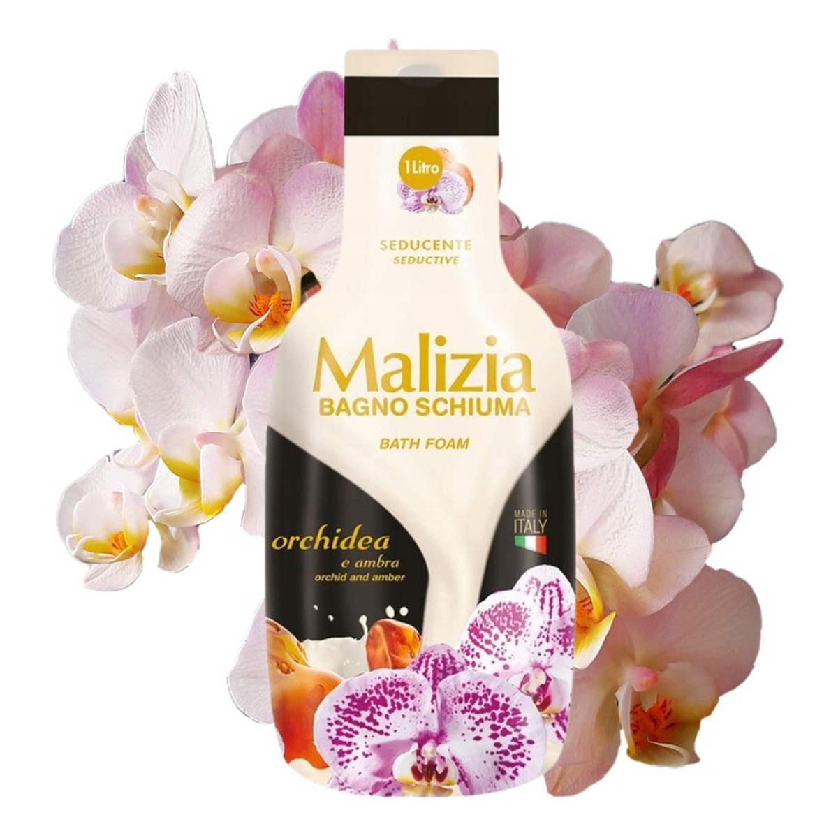 Malizia Płyn do kąpieli Amber & Orchid 1000ml