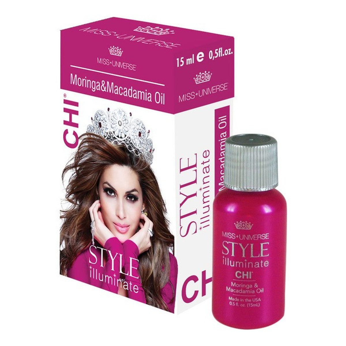 CHI Style Illuminate Moringa&Macadamia Oil Olejek Do Włosów 15ml