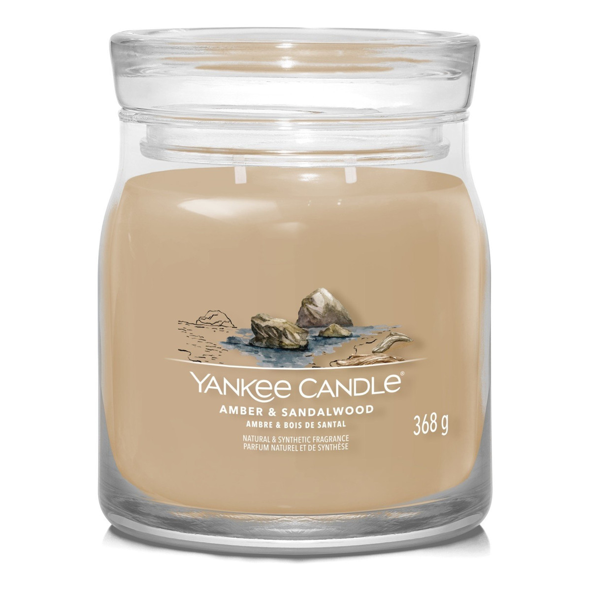 Yankee Candle Świeca Zapachowa Amber & Sandalwood 368g