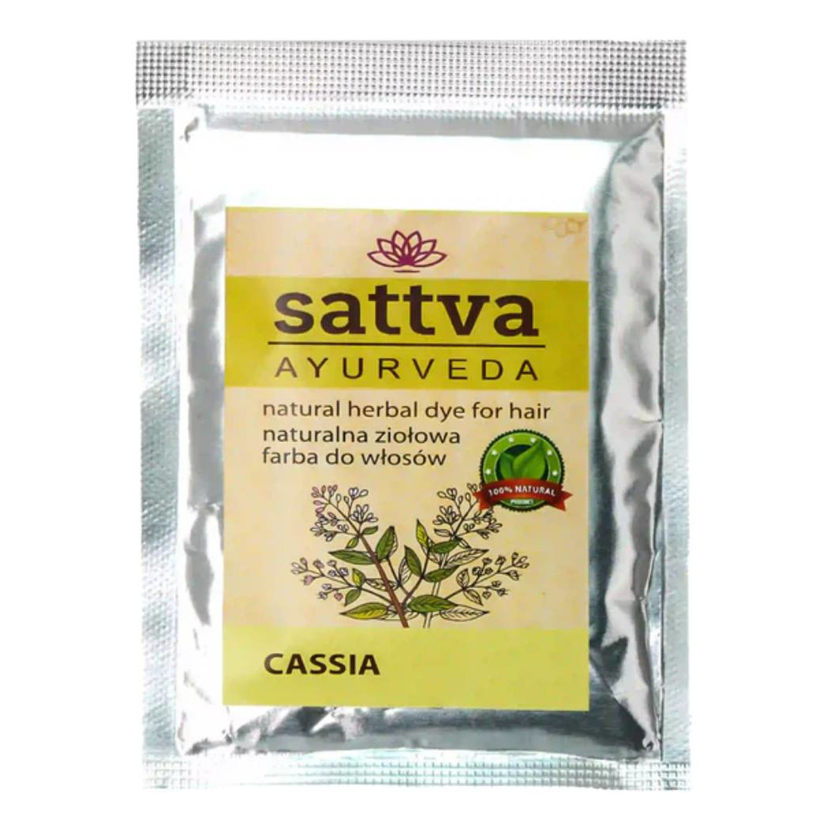 Sattva Natural Herbal Dye for Hair naturalna ziołowa farba do włosów 10g