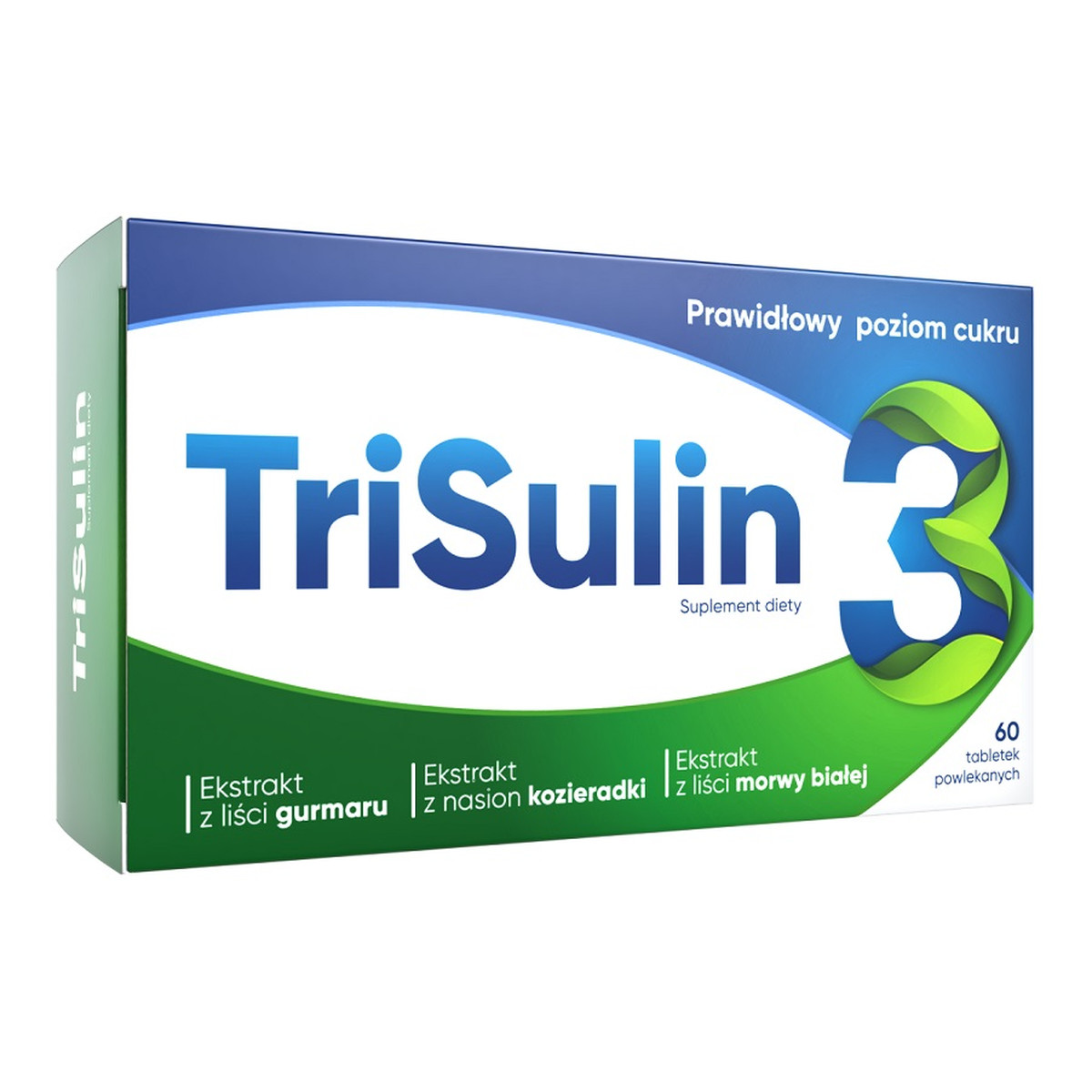 TriSulin Suplement diety wspomagający utrzymanie prawidłowego poziomu cukru 60 tabletek powlekanych
