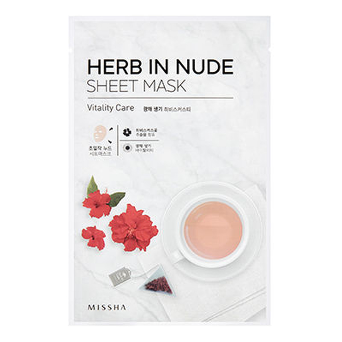 Missha Herb In Nude Sheet Mask Vitality Care Regenerująco-Rozjaśniajaca Maseczka W Płachcie 23g
