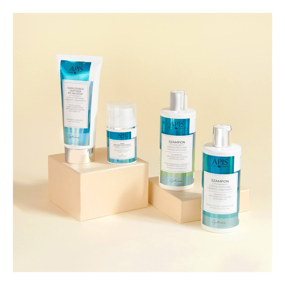 Optima nawilżająca odżywka do włosów z minerałami z morza martwego i olejkiem arganowym