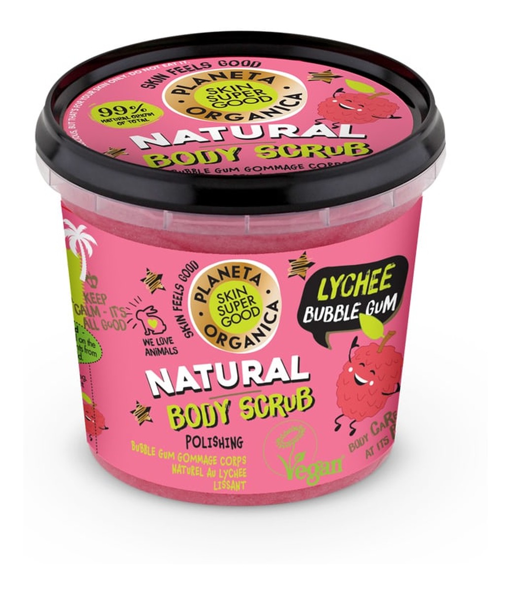 Naturalny scrub do ciała Lychee Bubble Gum
