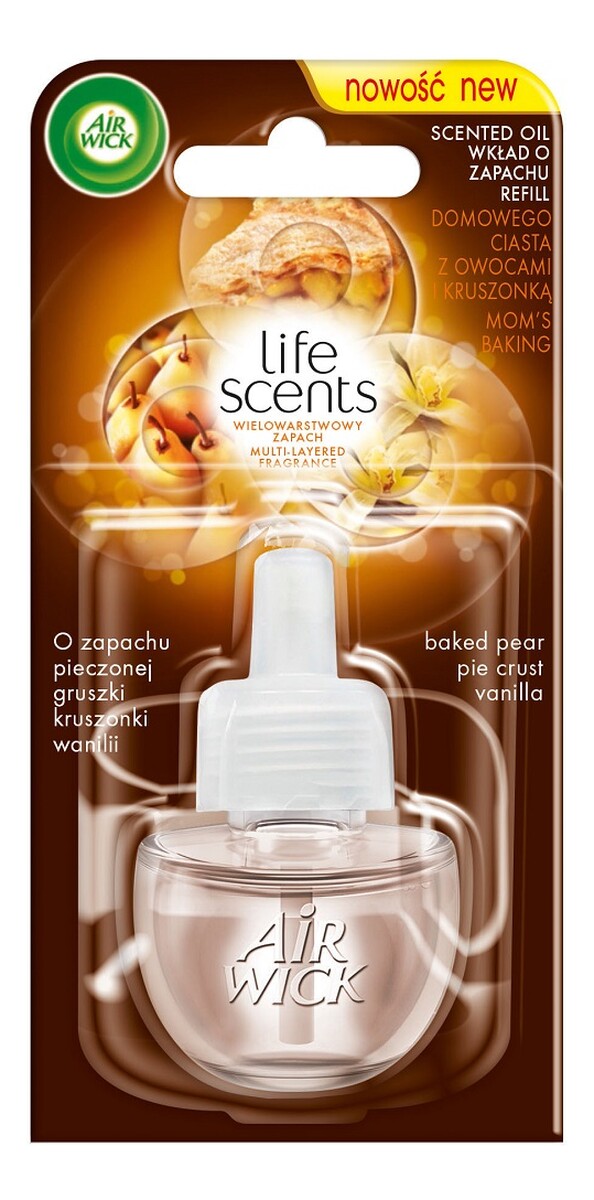 Scented Oil Refill Wkład do elektrycznego odświeżacza powietrza Domowe Ciasto z Owocami i Kruszonką