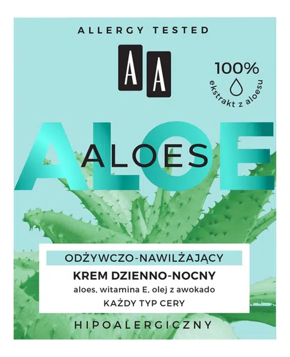 100% Aloe Vera Extract krem dzienno-nocny odżywczo-nawilżający