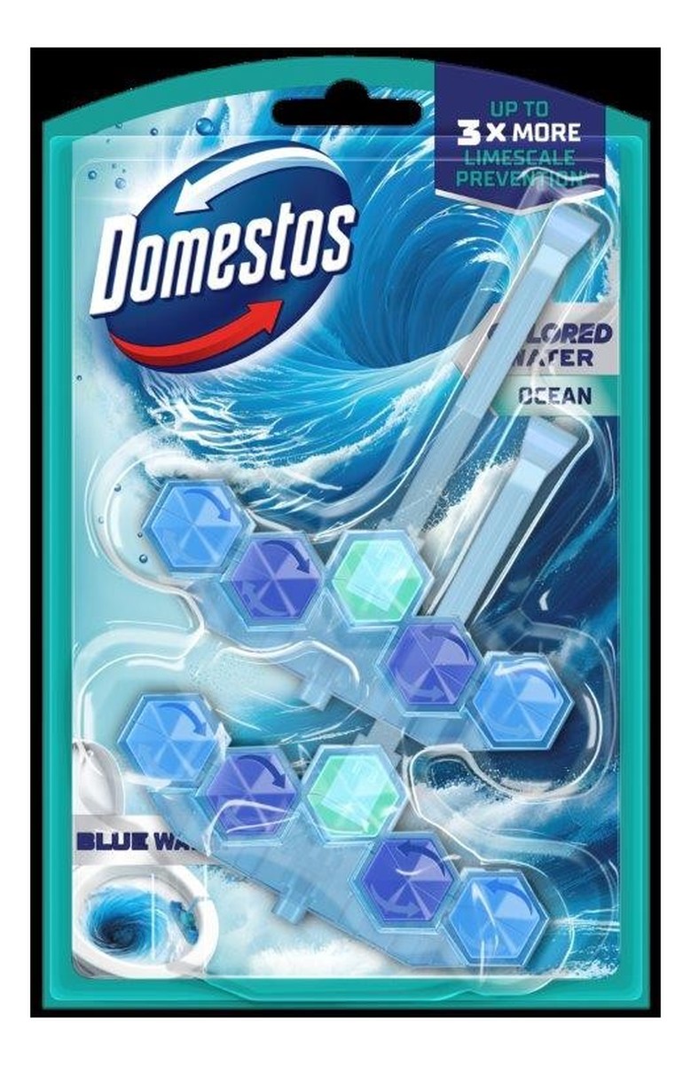 Domestos kostka toaletowa power 5 blue water ocean 2 x 48 g