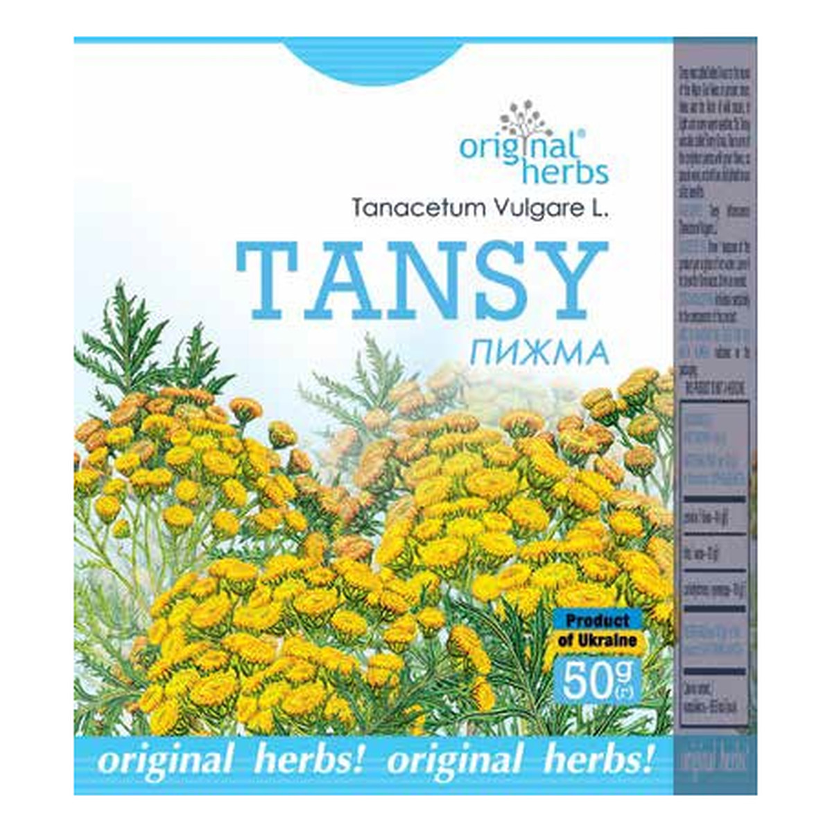 Original Herbs Herbatka ziołowa wrotycz, 50g