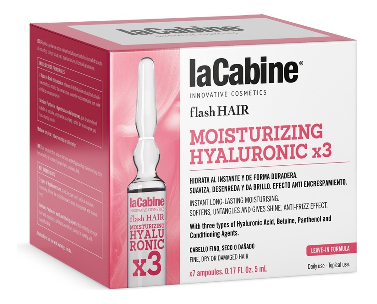 Moisturizing hyaluronic x3 ampułki do włosów 7x