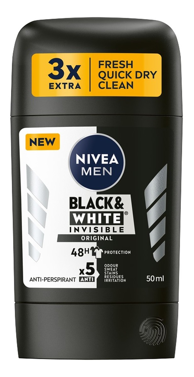 Black&White Invisible Original antyperspirant w sztyfcie