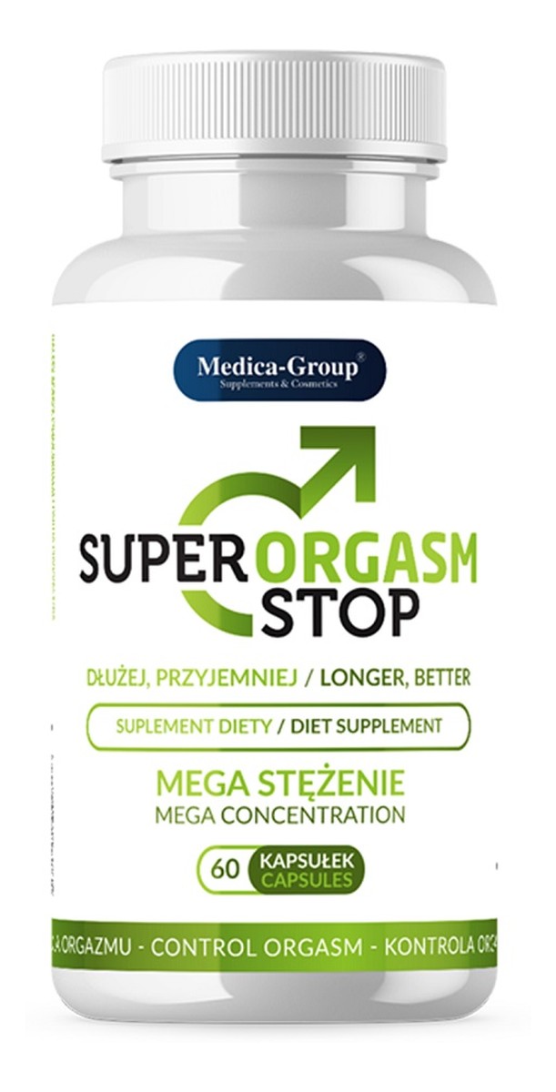 Super orgasm stop suplement diety na opóźnienie przedwczesnego wytrysku 60 kapsułek