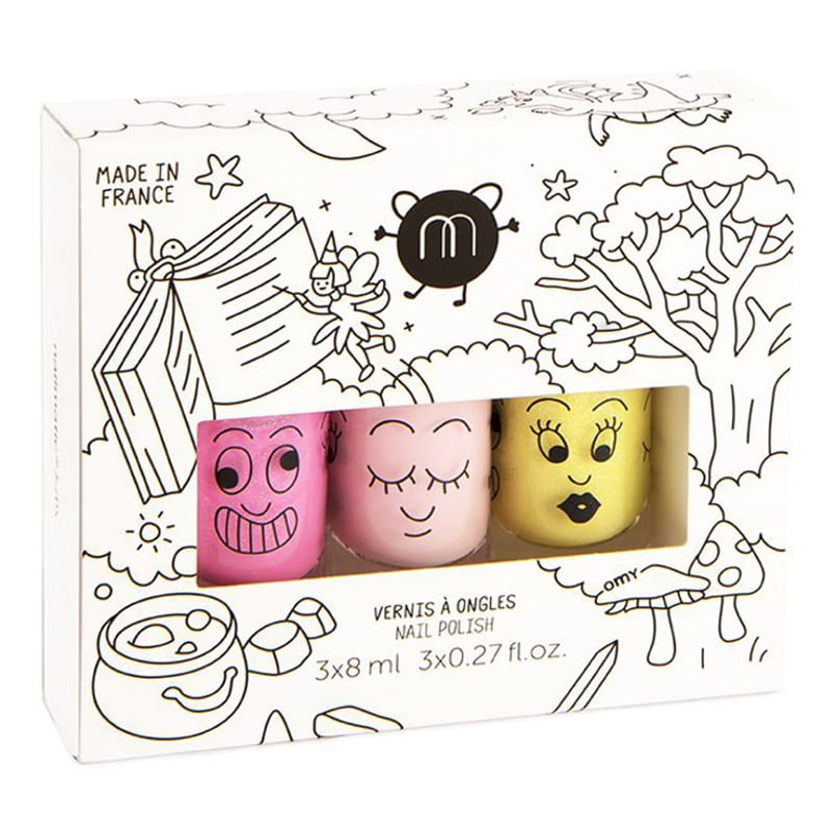 Nailmatic Kids Magic Forest zestaw lakierów do paznokci 8ml