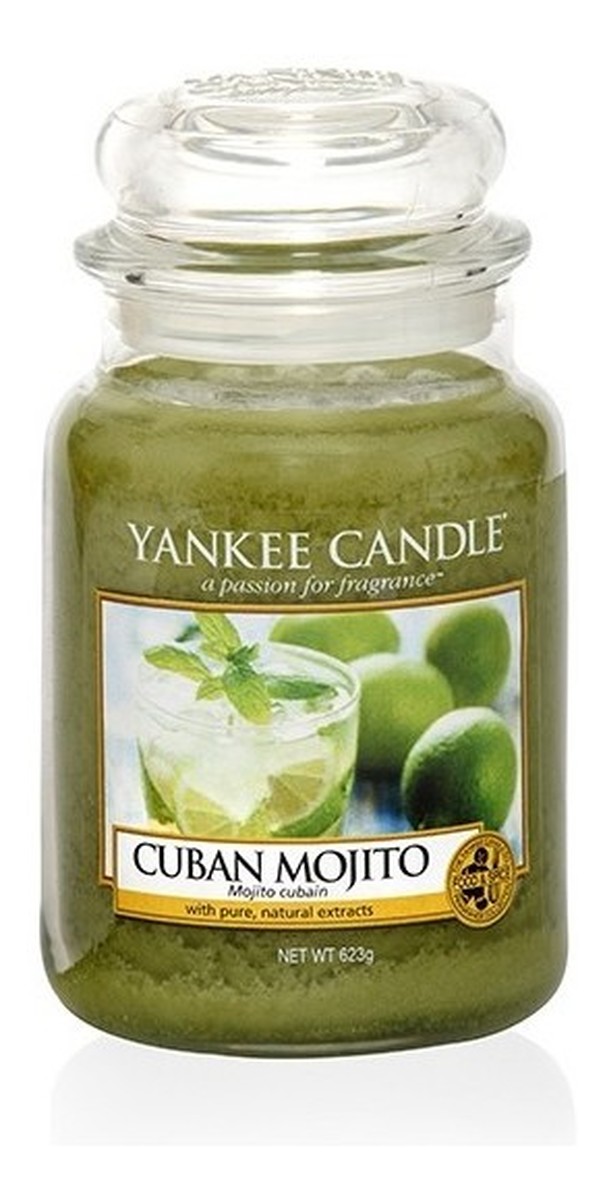 Duża świeczka zapachowa Cuban Mojito