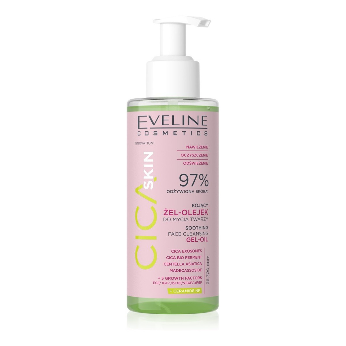 Eveline Cica Skin Kojący żel-olejek do mycia twarzy 145ml