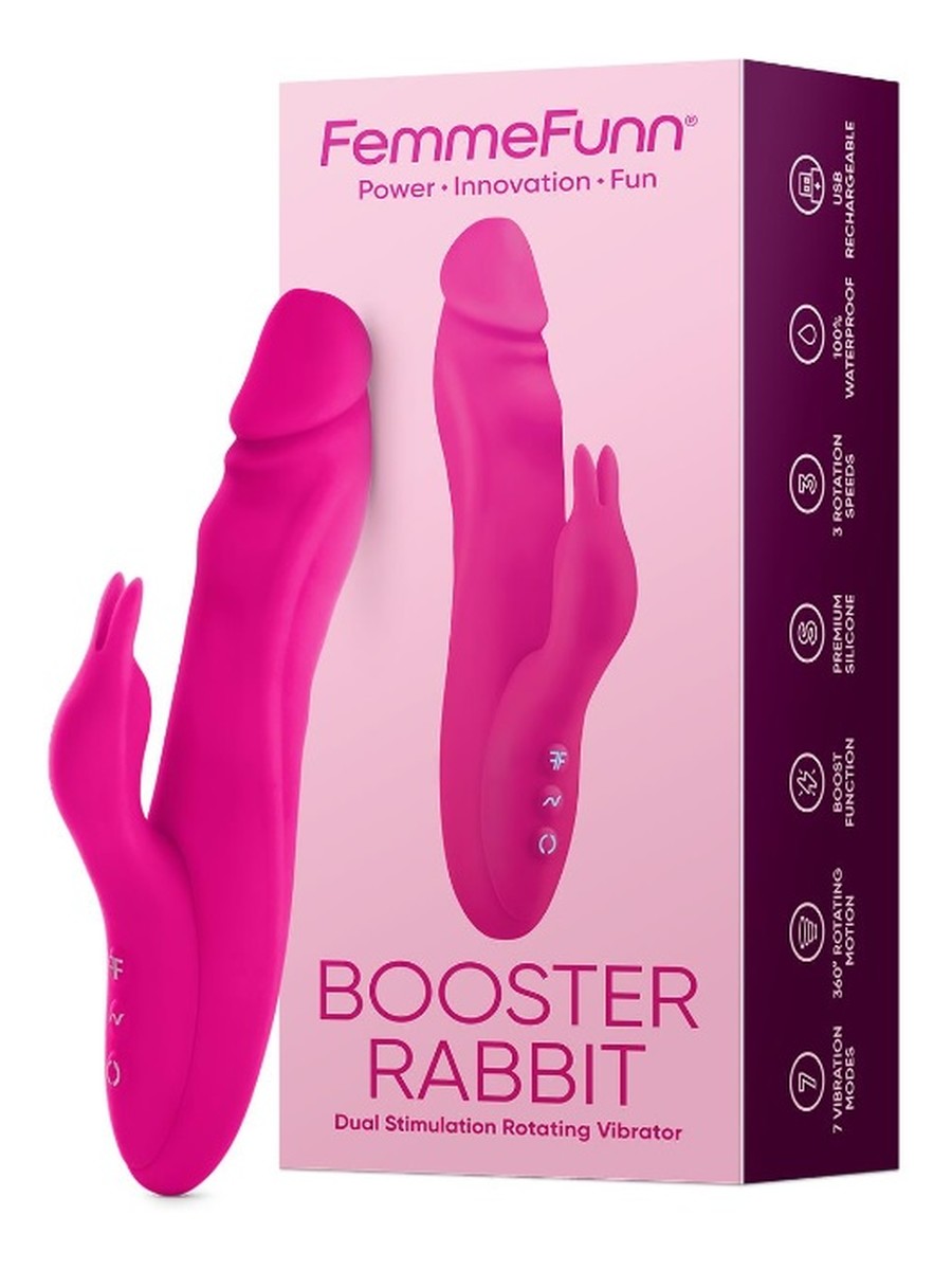 Booster rabbit wibrator typu króliczek pink