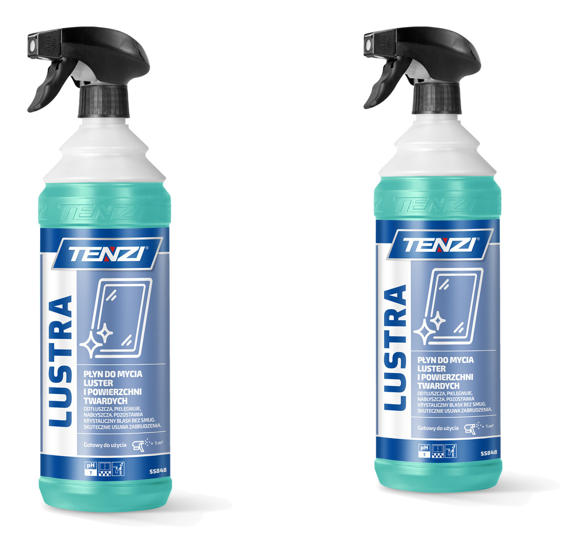 Płyn do mycia luster i powierzchni twardych 2x1L