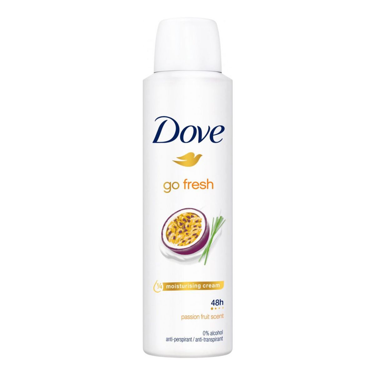 Dove Go Fresh Dezodorant anti-perspirant w sprayu Passion Fruit & Lemongrass 150ml