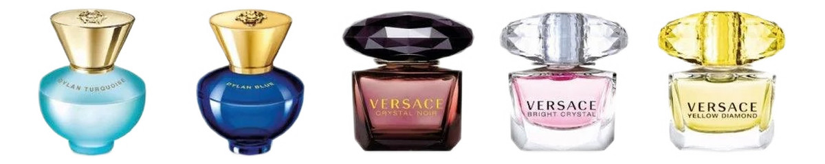 Miniatures Collection Crystal Noir Woda toaletowa 5ml + dylan turquoise woda toaletowa 5ml + yellow diamond woda toaletowa 5ml + bright crystal woda toaletowa 5ml + woda perfumowana