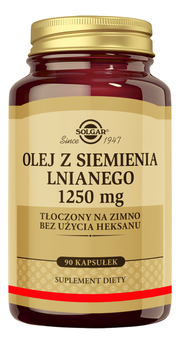 Olej z siemienia lnianego 1250mg suplement diety 90 Kapsułek