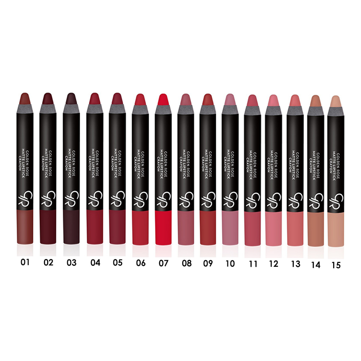 Golden Rose Matte Crayon Lipstick Matowa Pomadka W Kredce (02)