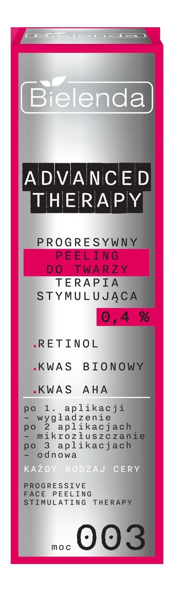 Progresywny peeling ognisty do twarzy terapia stymulująca 0,4%