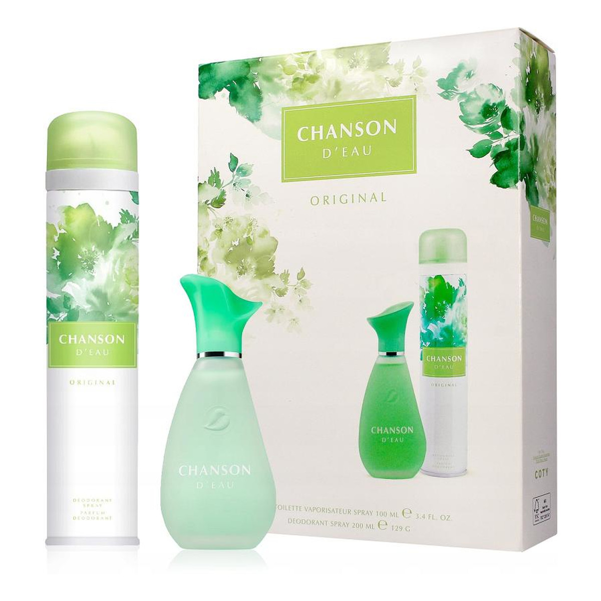 Chanson D'eau zestaw prezentowy damski (woda toaletowa 100ml i dezodorant 200ml)