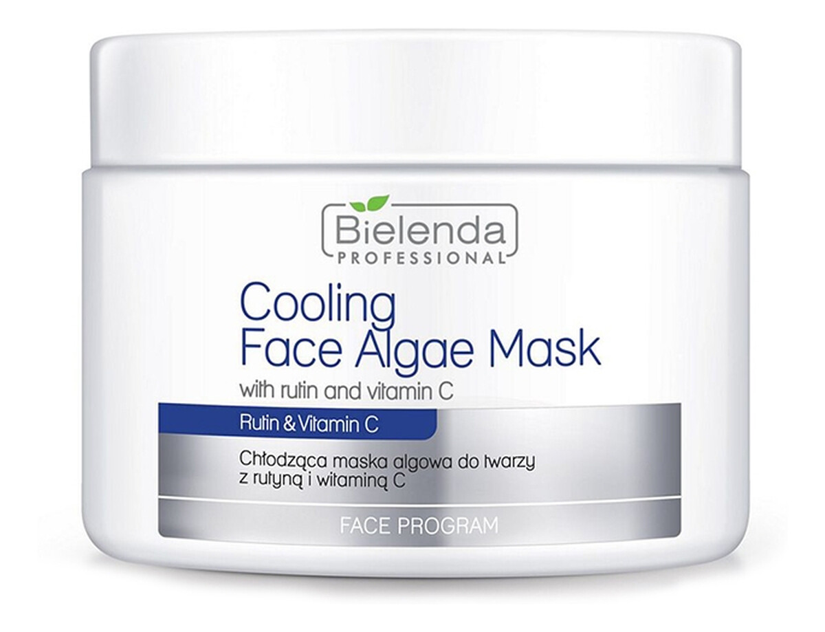 chłodząca maska algowa do twarzy z Rutyną i Witaminą C