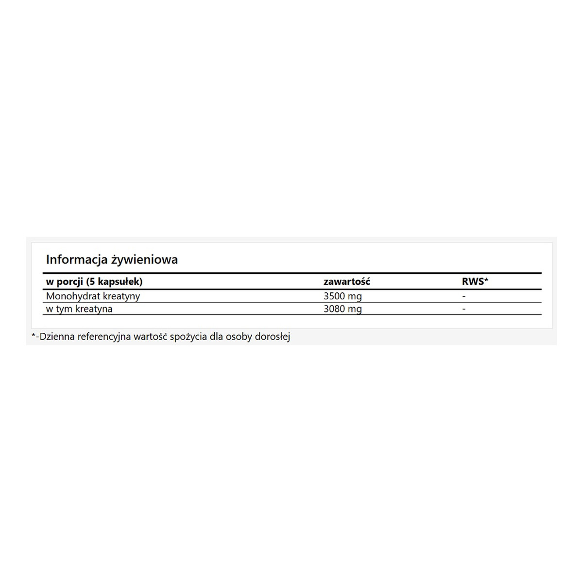 MZ Creatine Monohydrate Caps suplement diety 150 kapsułek