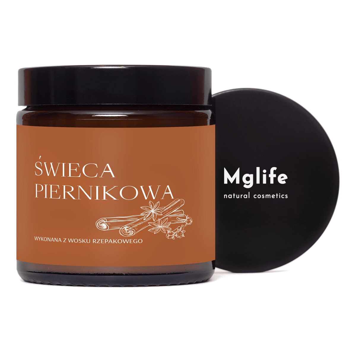 Mglife Świeca rzepakowa Piernik 120ml