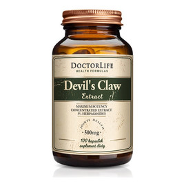 Devil's claw extract diabelski szpon czarci pazur 500mg suplement diety 100 kapsułek