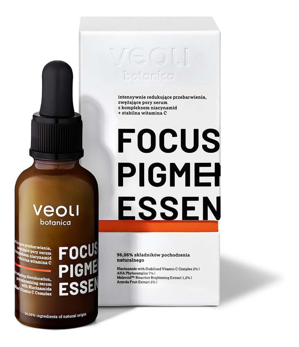 Focus Pigmentation Essence intensywnie redukujące przebarwienia i zwężające pory serum Nniacynamid & Wiitamina C