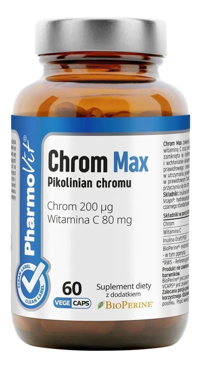 Chrom Max 200 µg suplement diety 60 kapsułek