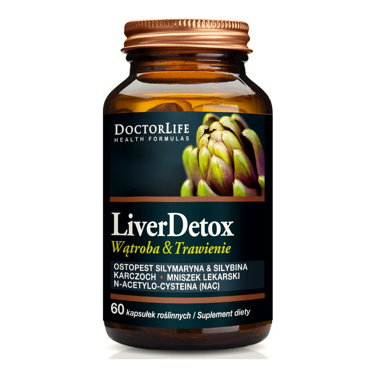 Doctor Life Liver detox ochrona wątroby suplement diety 60 kapsułek