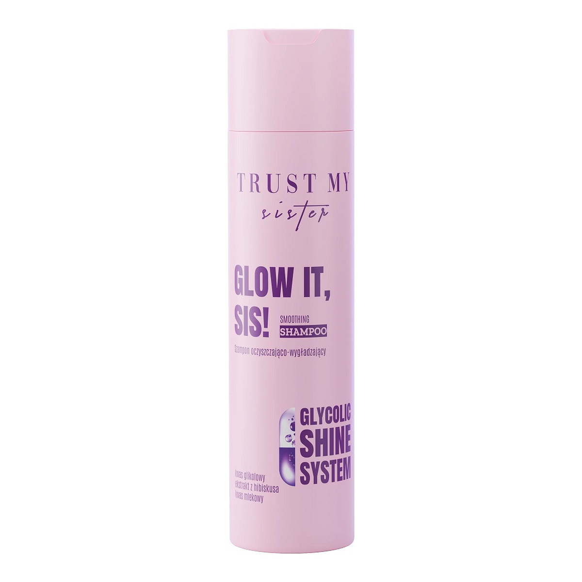 Trust My Sister Glow It szampon oczyszczająco-wygładzający z kwasem glikolowym 250ml