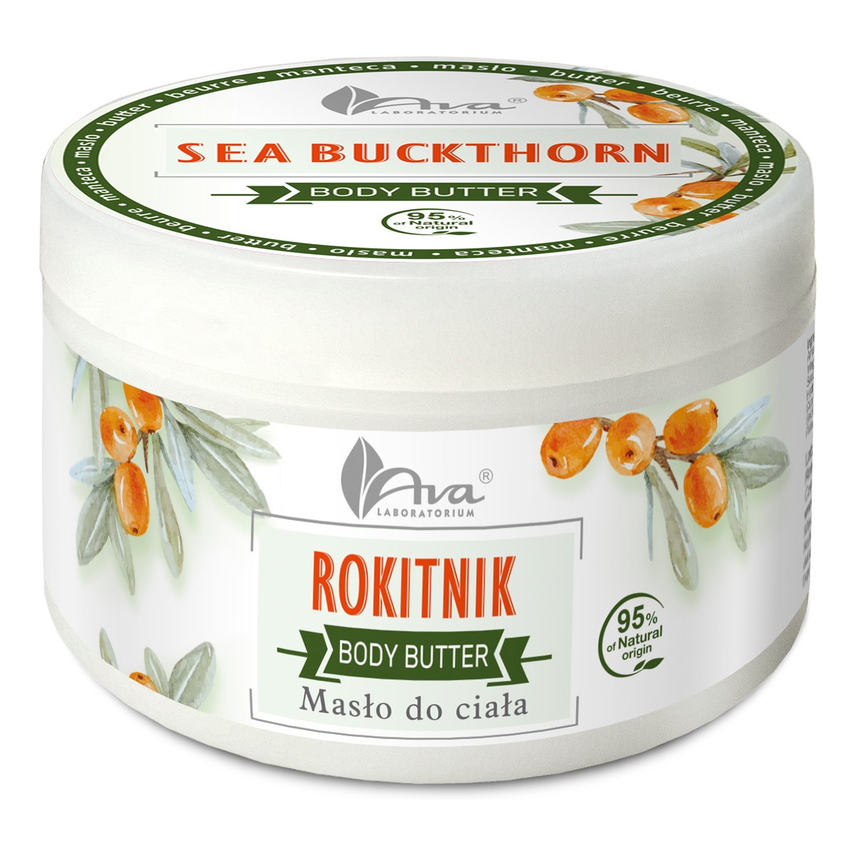 Ava Laboratorium Body butter masło do ciała rokitinik 250g