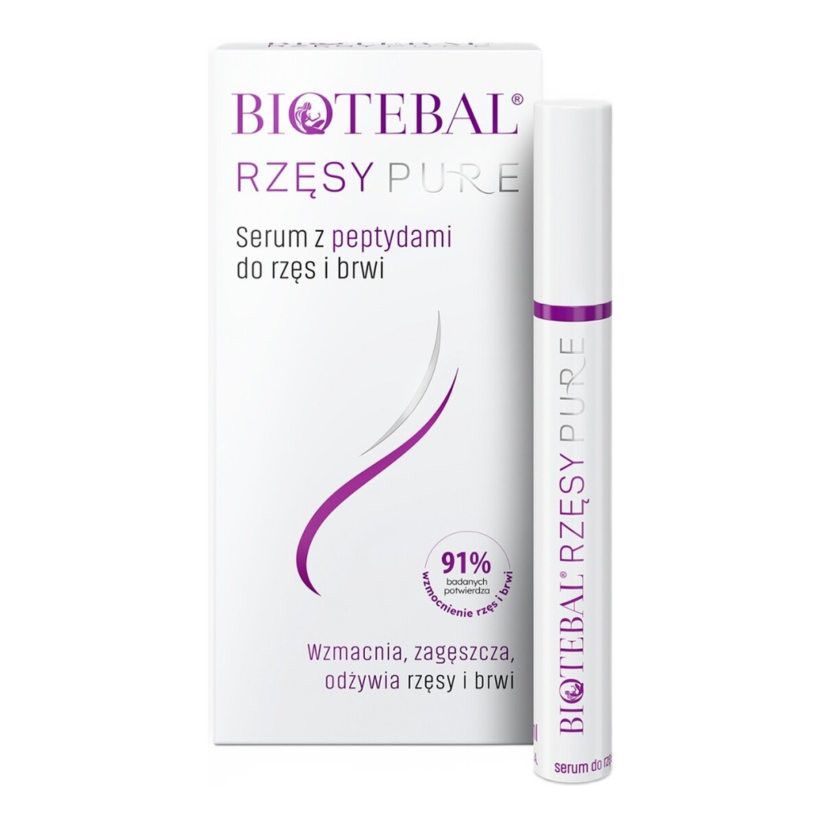 Biotebal Rzęsy pure serum z peptydami do rzęs i brwi 3ml