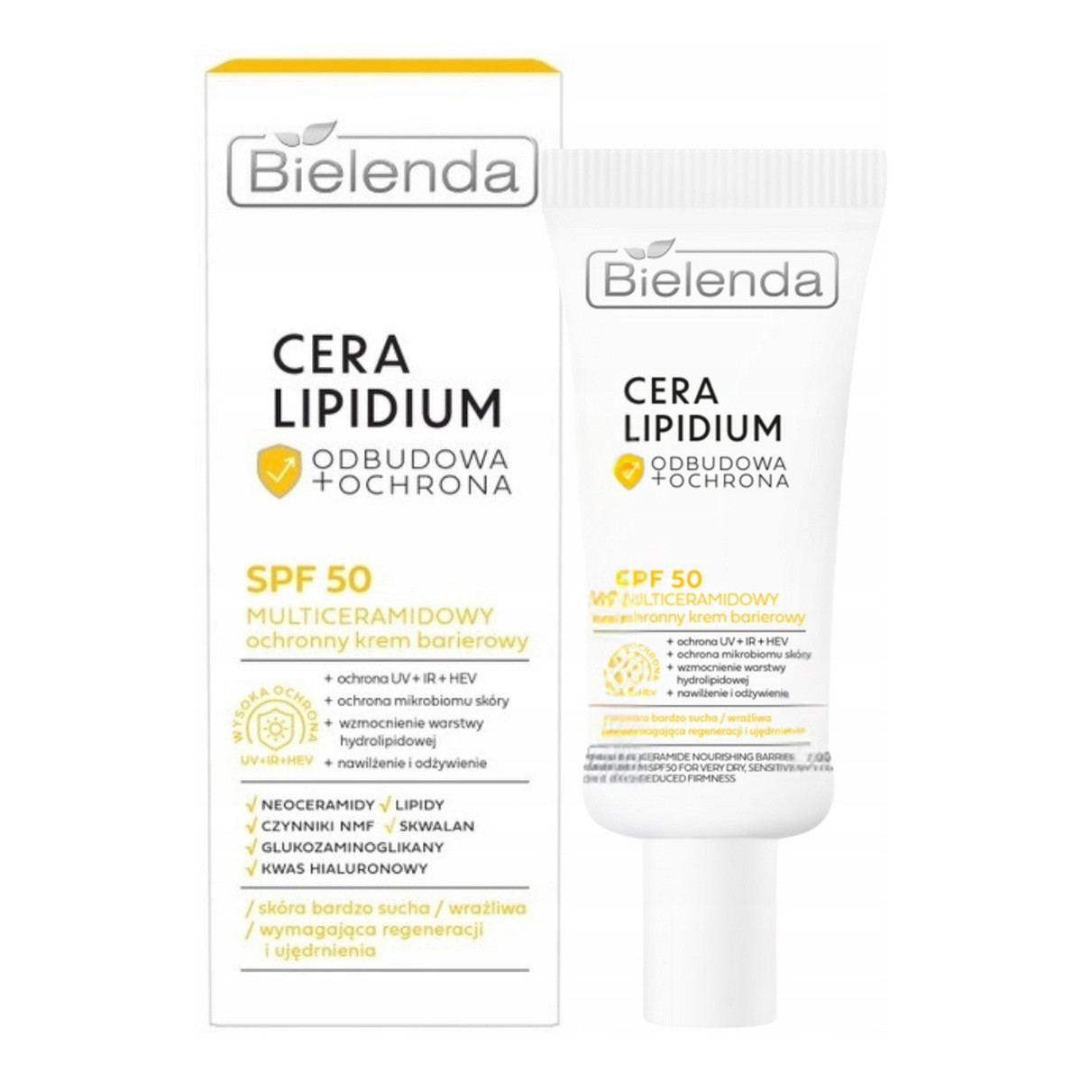 Bielenda Cera Lipidium Krem do Twarzy Ochronny SPF50 30ml