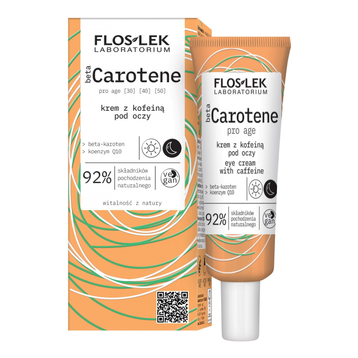 FlosLek betaCarotene Pro Age Krem z kofeiną pod oczy 30ml