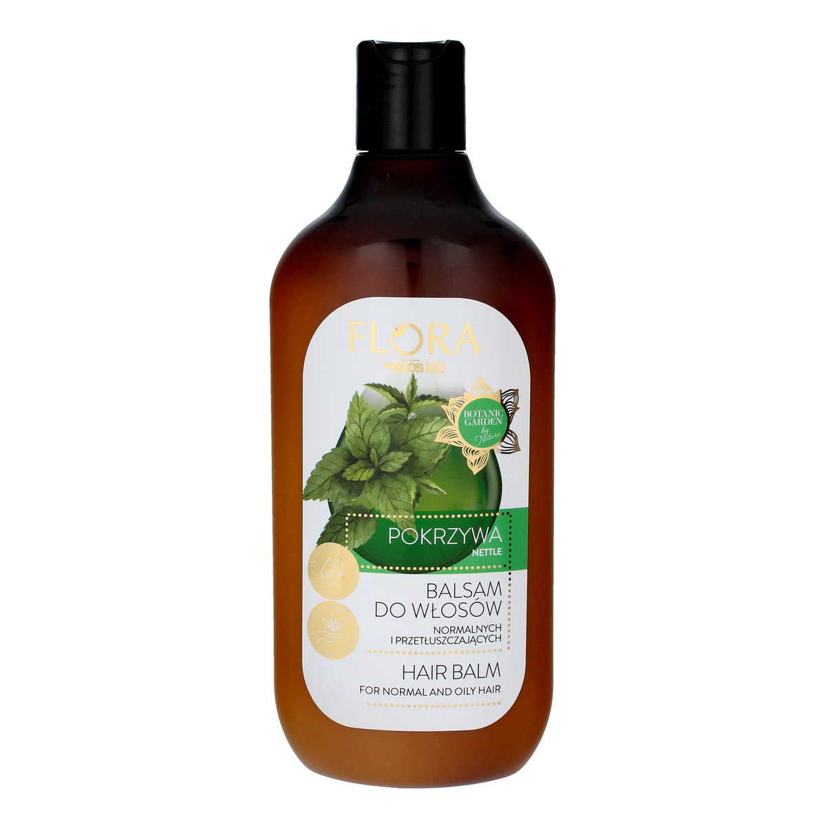 Flora by Ecos Lab Balsam do włosów normalnych i przetłuszczających - Pokrzywa 500ml